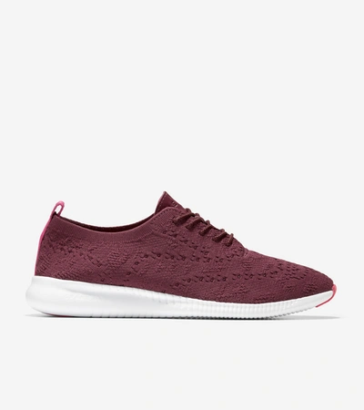 Cole Haan 2.zerøgrand Stitchlite Oxford In Garnet Leopard Print Stitchlite