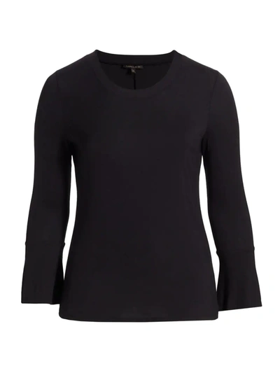 Capsule 121 Plus Size The Polaris Bell-sleeve Top In Black