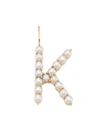 Saks Fifth Avenue Women's Large 14k Gold & Pearl Initial Charm In Initial K