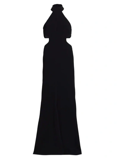 Cinq À Sept Melba Sleeveless Cut-out Maxi Dress In Black