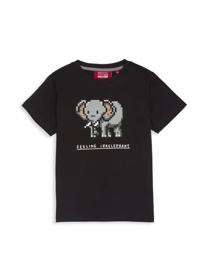 Mostly Heard Rarely Seen Kids' Little Boy's & Boy's Mini Irelephant T-shirt In Black