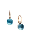 Pomellato Women's Nudo Petit Two-tone 18k Gold & Sky Blue Topaz Drop Earrings