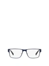 Versace 55mm Rectangular Optical Glasses In Blue