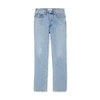 Agolde Lana Crop Mid Rise Vintage Straight Jeans In Fiction