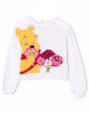 Monnalisa Winne-the-pooh Knitted Jumper In Panna