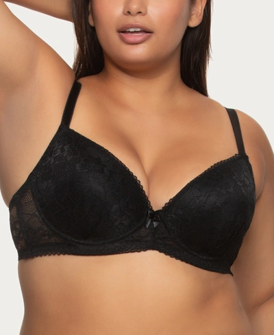 Jezebel Women's Full Figure Lace Underwire Bra J5537 In Black