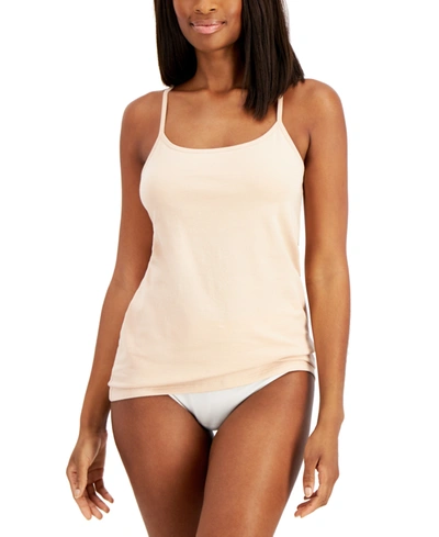 Charter Club Women's Shelf-bra Cami Tank, Created For Macy's In Bright White