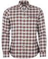 Barbour Alderton Tailored Shirt Man Shirt Ivory Size Xl Cotton In Medium Grey