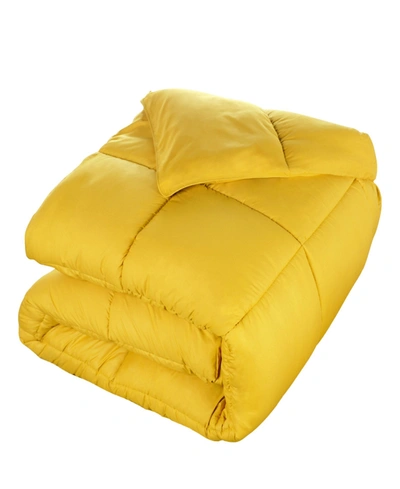 Superior Breathable All Season Down Alternative Comforter, Twin Xl In Yellow