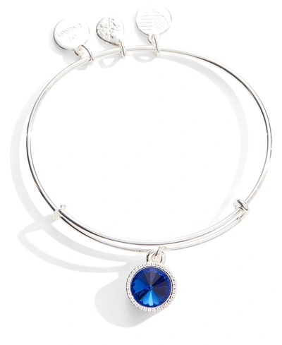 Alex And Ani Sapphire Birthstone Charm Bangle, September In Blue