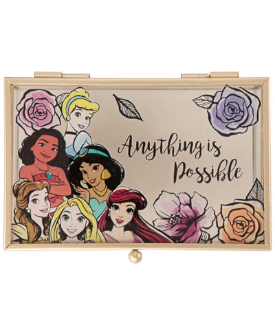 Disney Princess "anything Is Possible" Glass Jewelry Box