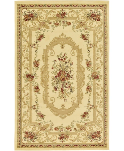 Bayshore Home Belvoir Blv3 5' X 8' Area Rug In Ivory