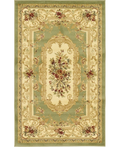 Bayshore Home Belvoir Blv3 3' 3" X 5' 3" Area Rug In Green