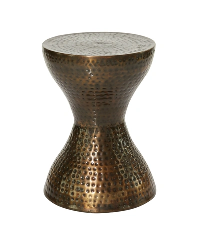 Rosemary Lane Industrial Accent Table In Bronze