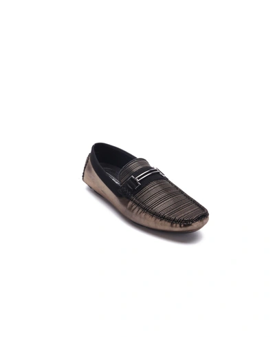 Aston Marc Drive 02 Mens Faux Leather Square Toe Loafers In Bronze