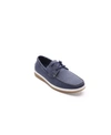 Aston Marc Men's Faux Nubuck Boat Shoes In Navy
