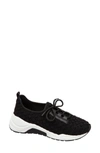 Linea Paolo Rodger Sneaker In Black Padded Fabric