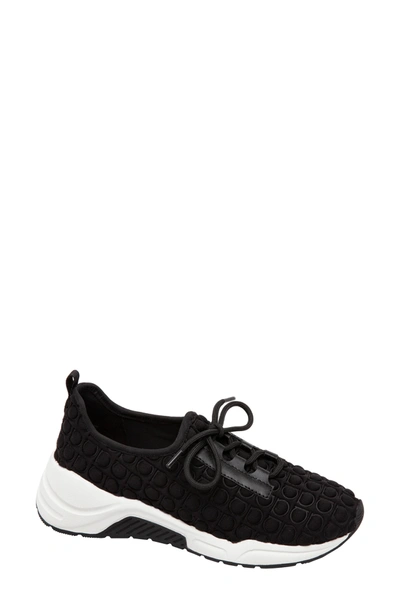 Shop Linea Paolo Rodger Sneaker In Black Padded Fabric