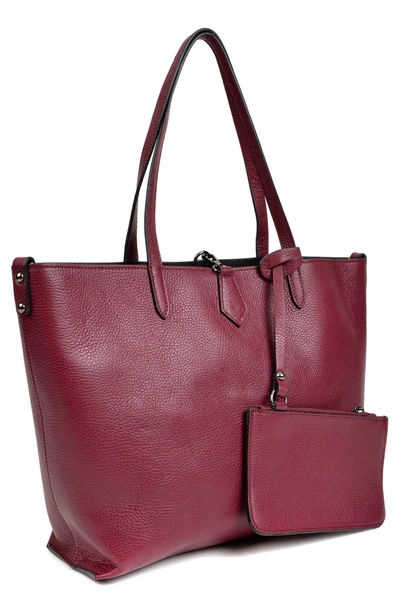 Isabella Rhea Top Handle Leather Tote Bag In Vino