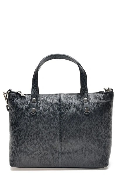 Isabella Rhea Top Handle Leather Crossbody Bag In Nero