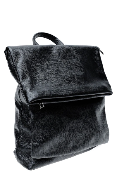 Isabella Rhea Leather Backpack In Nero