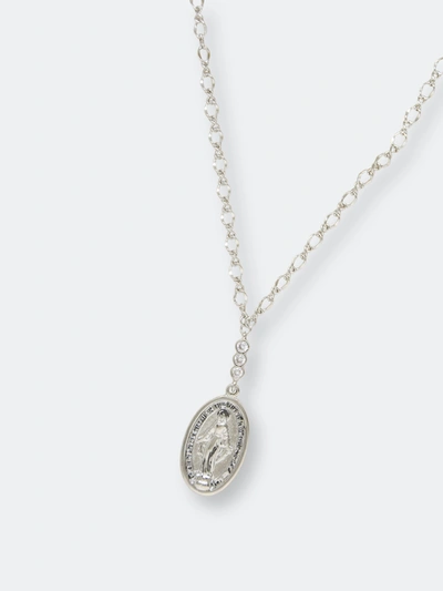 Ettika Holy Coin Women's Necklace In White