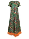 La Doublej Floral-print Midi Dress In Multi