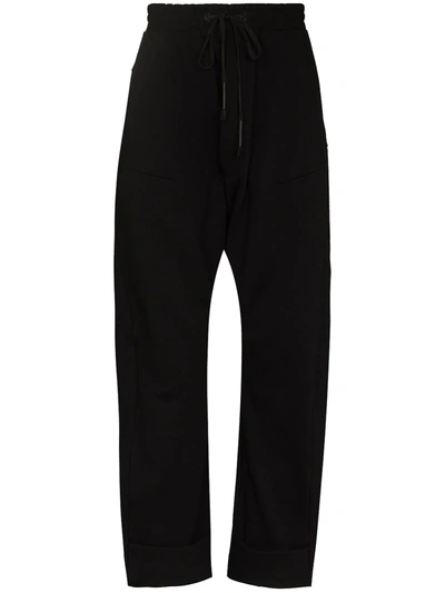 Templa Palla Cotton-jersey Track Trousers In Black