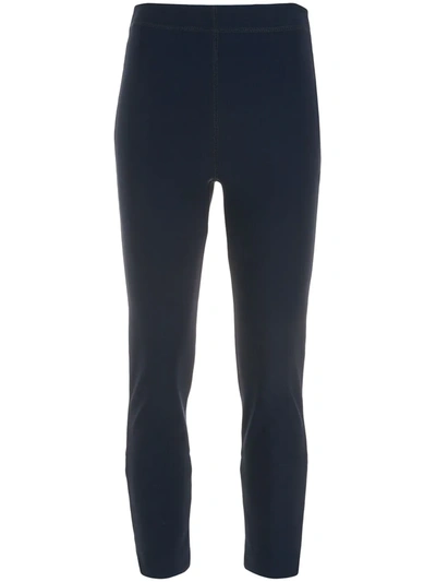 Gloria Coelho Zip-detail Skinny-fit Trousers In Blau