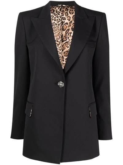 Philipp Plein Cady Skull Encrusted Blazer In Black