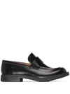 Camperlab Black Dockyplus Leather Loafers In Black