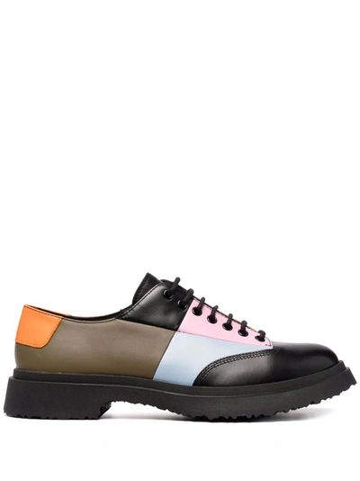 Camper Colour-block Leather Shoes In Multicolor