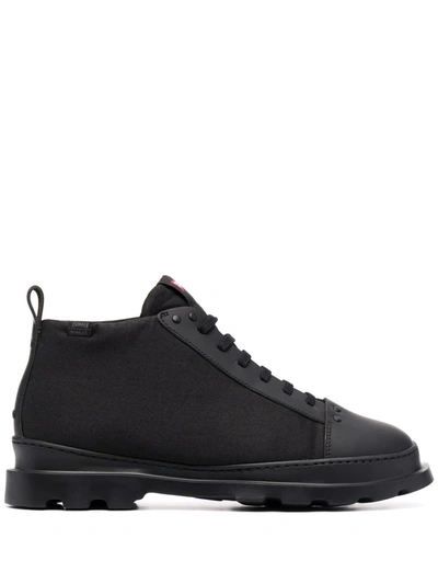 Camper Brutus Lace-up Boots In Schwarz