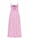 MIU MIU FLORAL-PRINT SILK DRESS