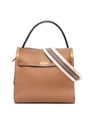 Tory Burch Lee Radziwill Double Tote Bag In Braun
