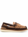 Suicoke M2ab Shearling-lined Suede Loafers In Braun