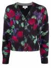 KENZO FLORAL-PRINT BUTTON-UP CARDIGAN