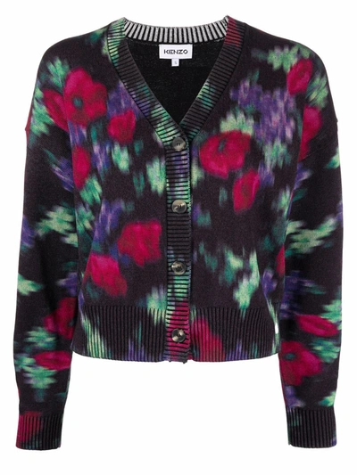 Kenzo Multicolor Printed Buttoned Cardigan