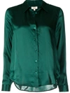 L AGENCE BUTTON-UP SILK SHIRT