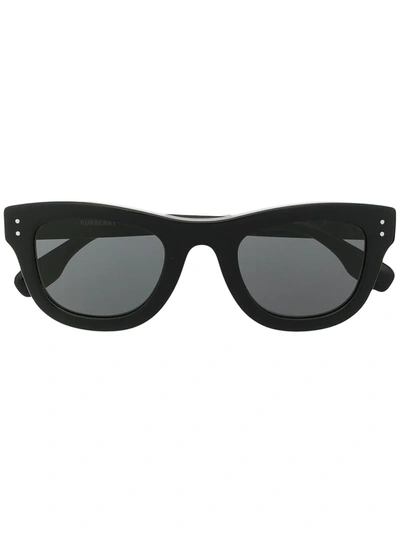 Burberry Eyewear Sidney Oversize Frame Sunglasses In Black