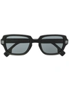 Burberry Eyewear Eldon Square-frame Sunglasses In Black