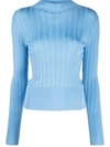 Rag & Bone Dawson Mock Turtleneck Sweater In Blue