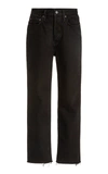 Totême Original High-rise Straight-leg Jeans In Black