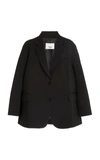 The Frankie Shop Bea Single-breasted Oversize Blazer In Black