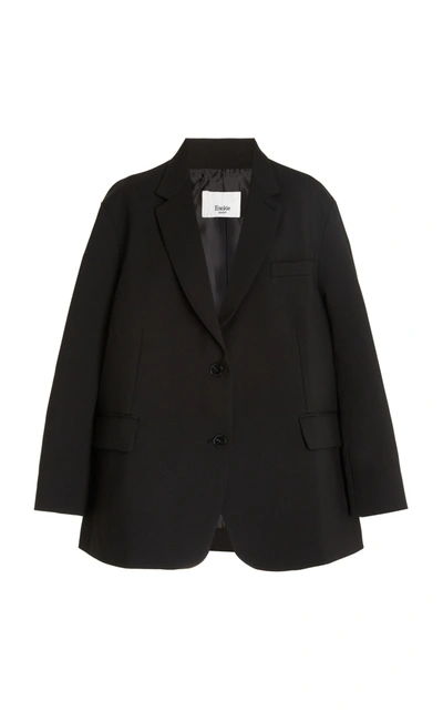 The Frankie Shop Bea Single-breasted Oversize Blazer In Black