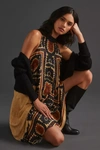 Farm Rio Halter Maxi Dress In Black
