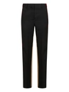 Burberry Wool Trousers In Black