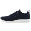 Tommy Hilfiger Ribbed Texture Sneakers In Navy