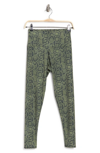 Onzie High Rise Capris In Olive Cobra | ModeSens