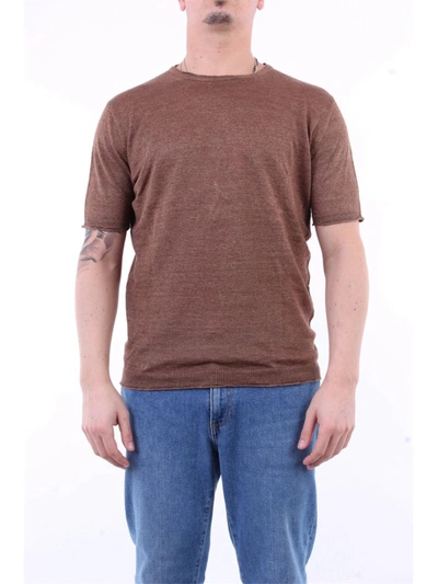 Kangra Men's Beige Linen Sweater In Brown